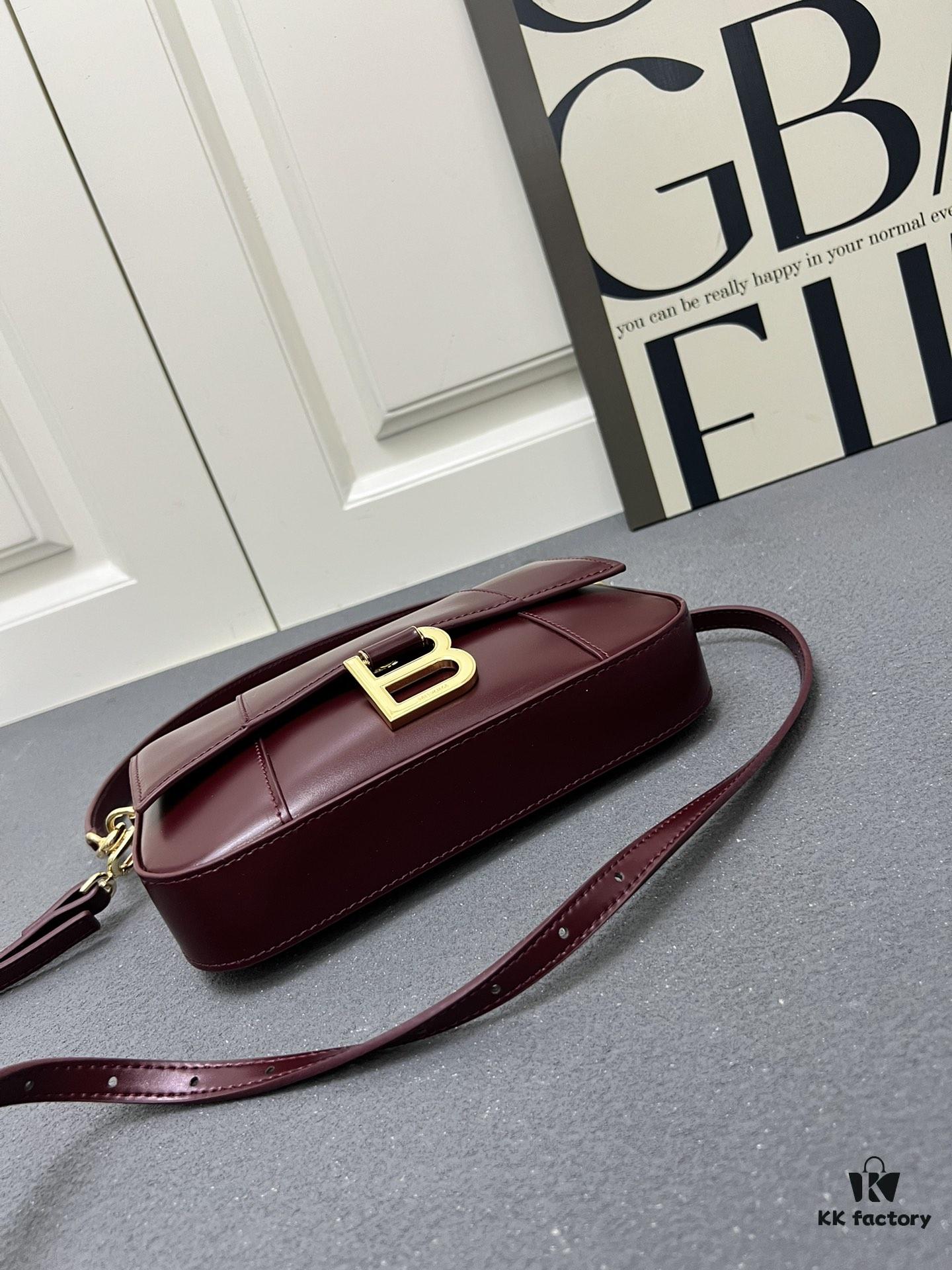 Top Grain Leather Balenciaga Paris, 23x13x4cm, 2025 New Arrival Niche Bag