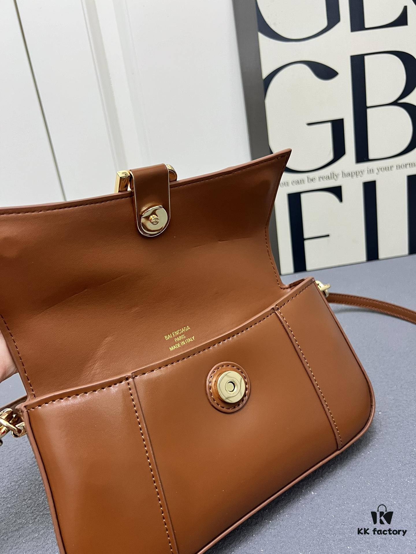 Top Grain Cow Leather Balenciaga Paris, 23x13x4cm, 2025 New Arrival Niche Bag for Early Risers