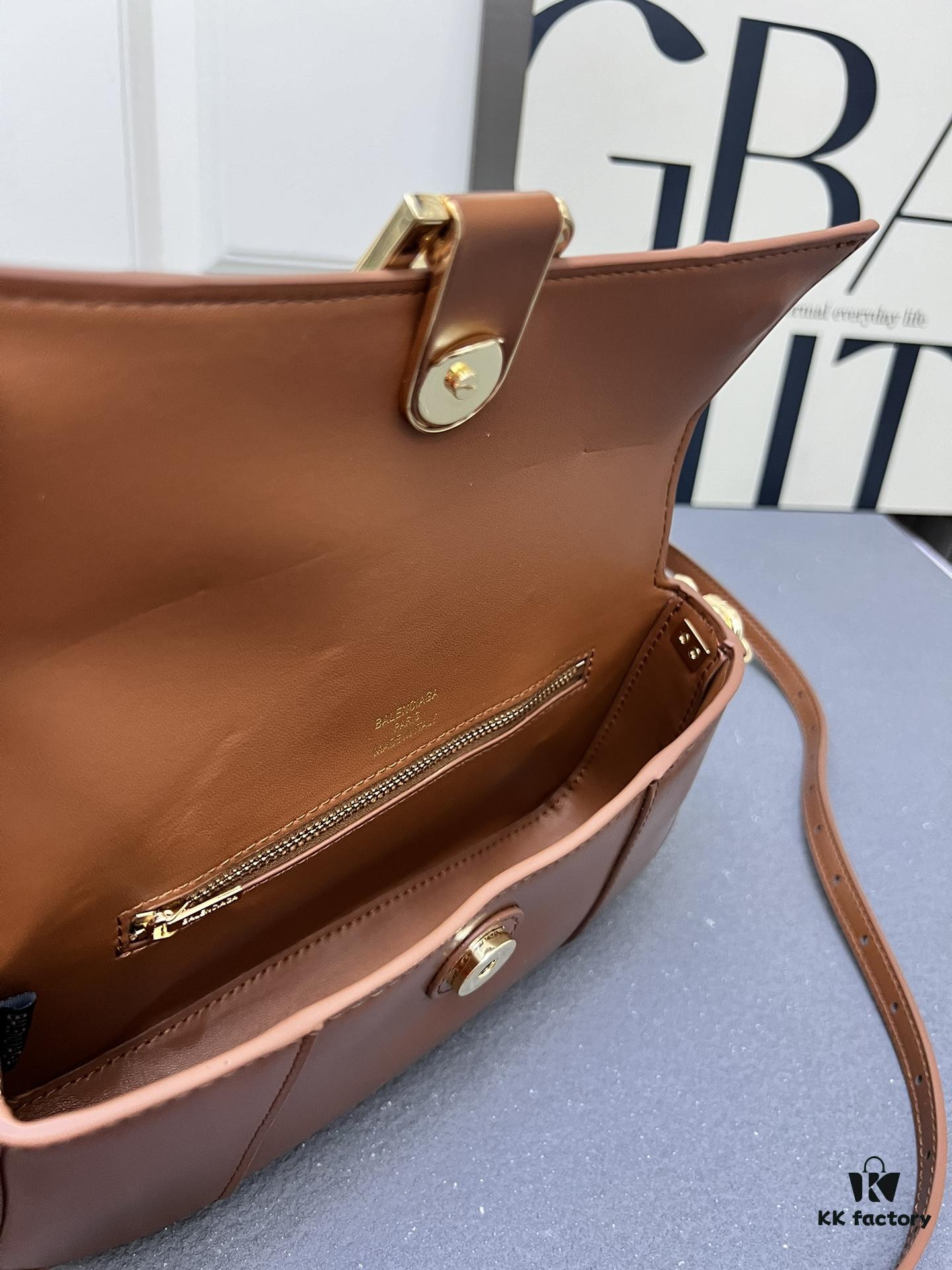 Top Grain Cow Leather Balenciaga Paris, 23x13x4cm, 2025 New Arrival Niche Bag for Early Risers