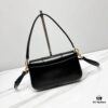 In Stock! Small Size [Black and Gold Plain Texture] BALENCIAGA Hourglass Crossbody Bag