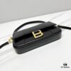 In Stock! Small Size [Black and Gold Plain Texture] BALENCIAGA Hourglass Crossbody Bag