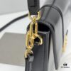 In Stock! Small Size [Black and Gold Plain Texture] BALENCIAGA Hourglass Crossbody Bag