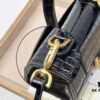 Balenciaga Hourglass Bag Crocodile Black
