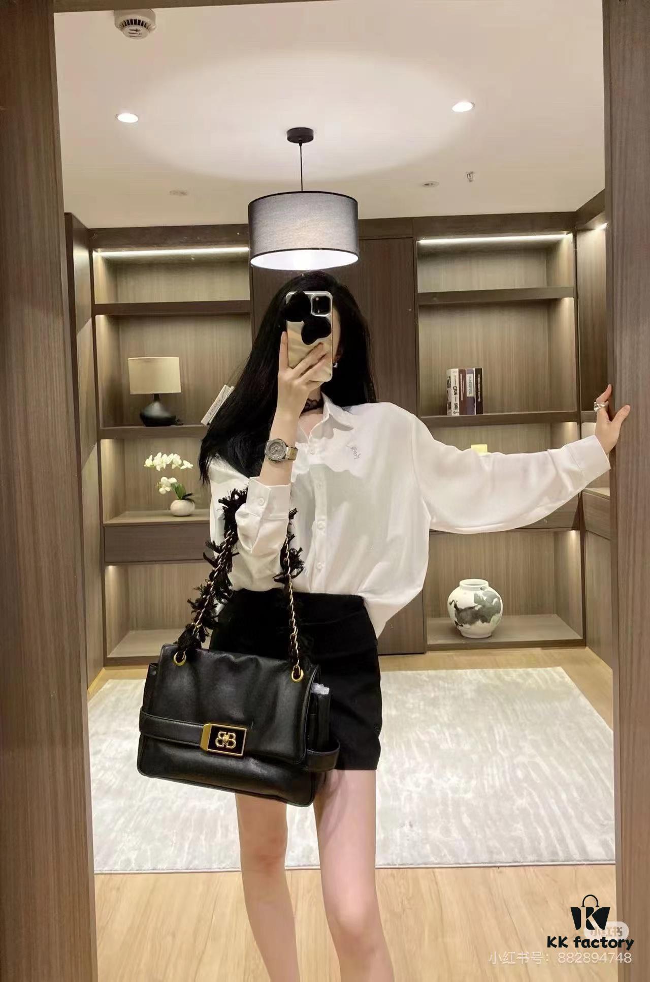 Large Size Luxury Commuter Bag 💜 MODU FLAP CHAIN BAG in Imported Full-Grain Leather