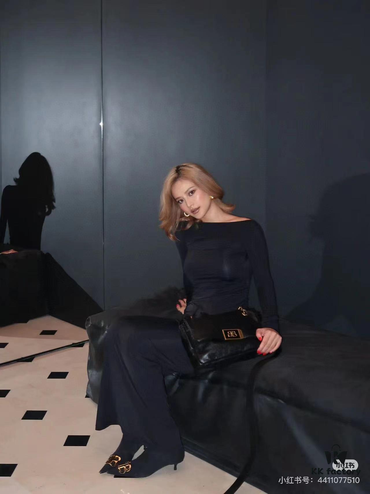 Large Size Luxury Commuter Bag 💜 MODU FLAP CHAIN BAG in Imported Full-Grain Leather