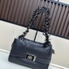 Large Size Luxury Commuter Bag 💜 MODU FLAP CHAIN BAG in Imported Full-Grain Leather