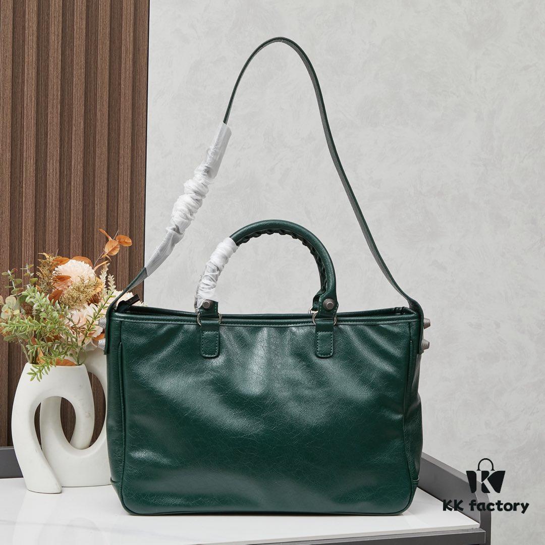 Streetwear Statement! Balenciaga Motorcycle Bag with Studs