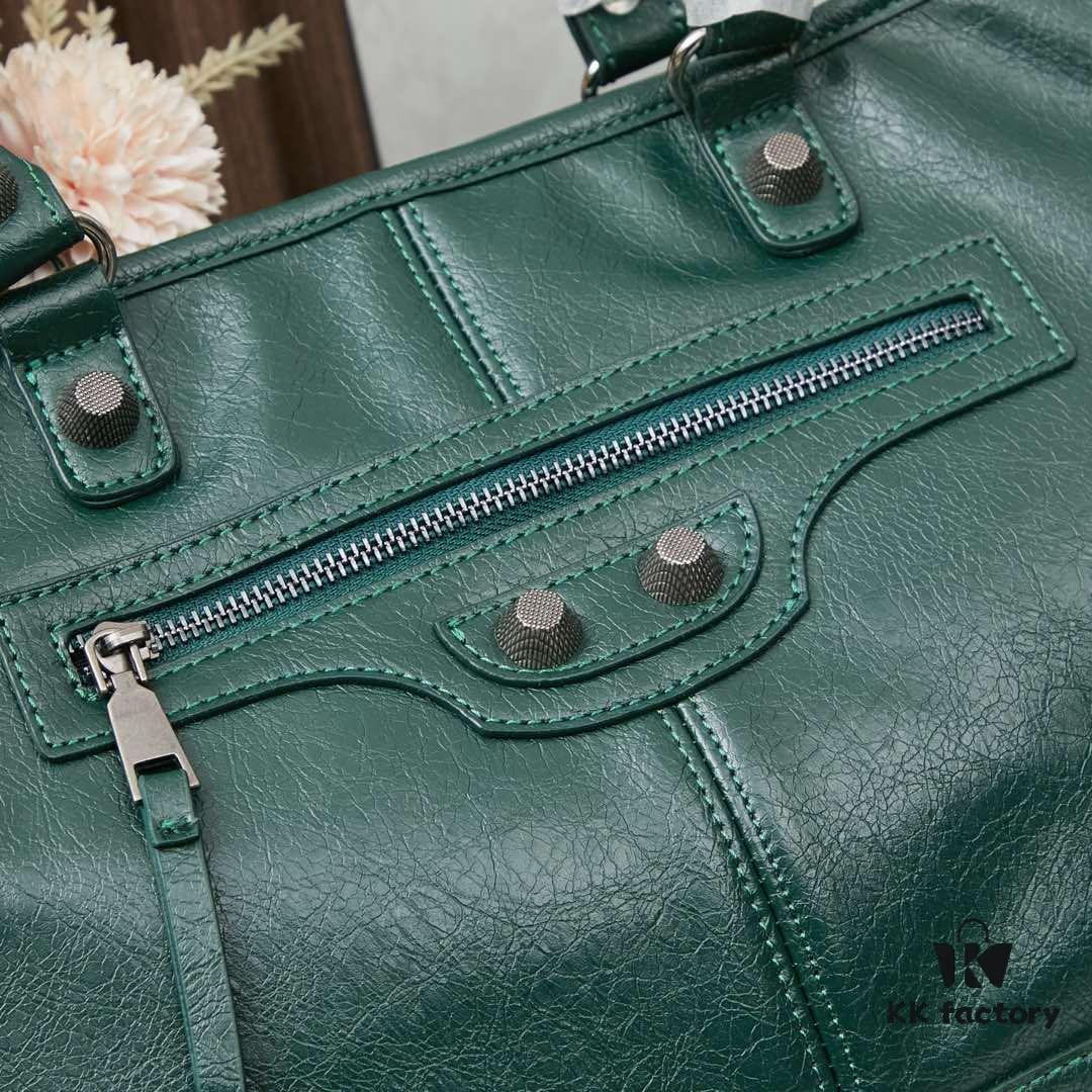 Streetwear Statement! Balenciaga Motorcycle Bag with Studs