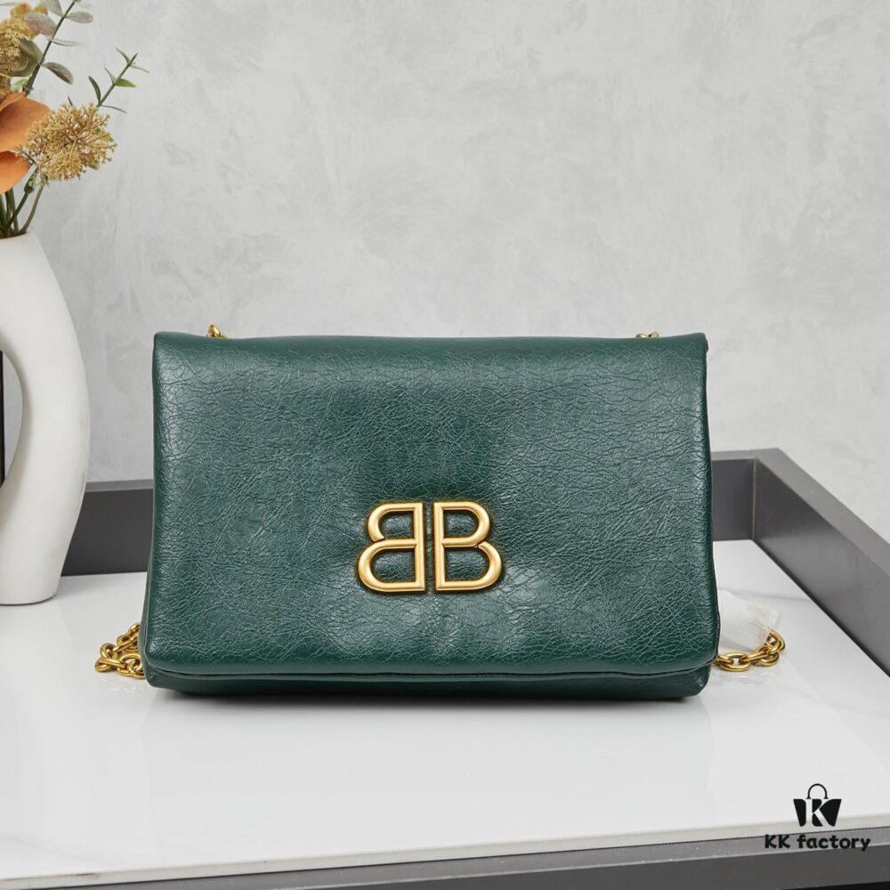 Balenciaga Monaco Puff Black and Silver with Box