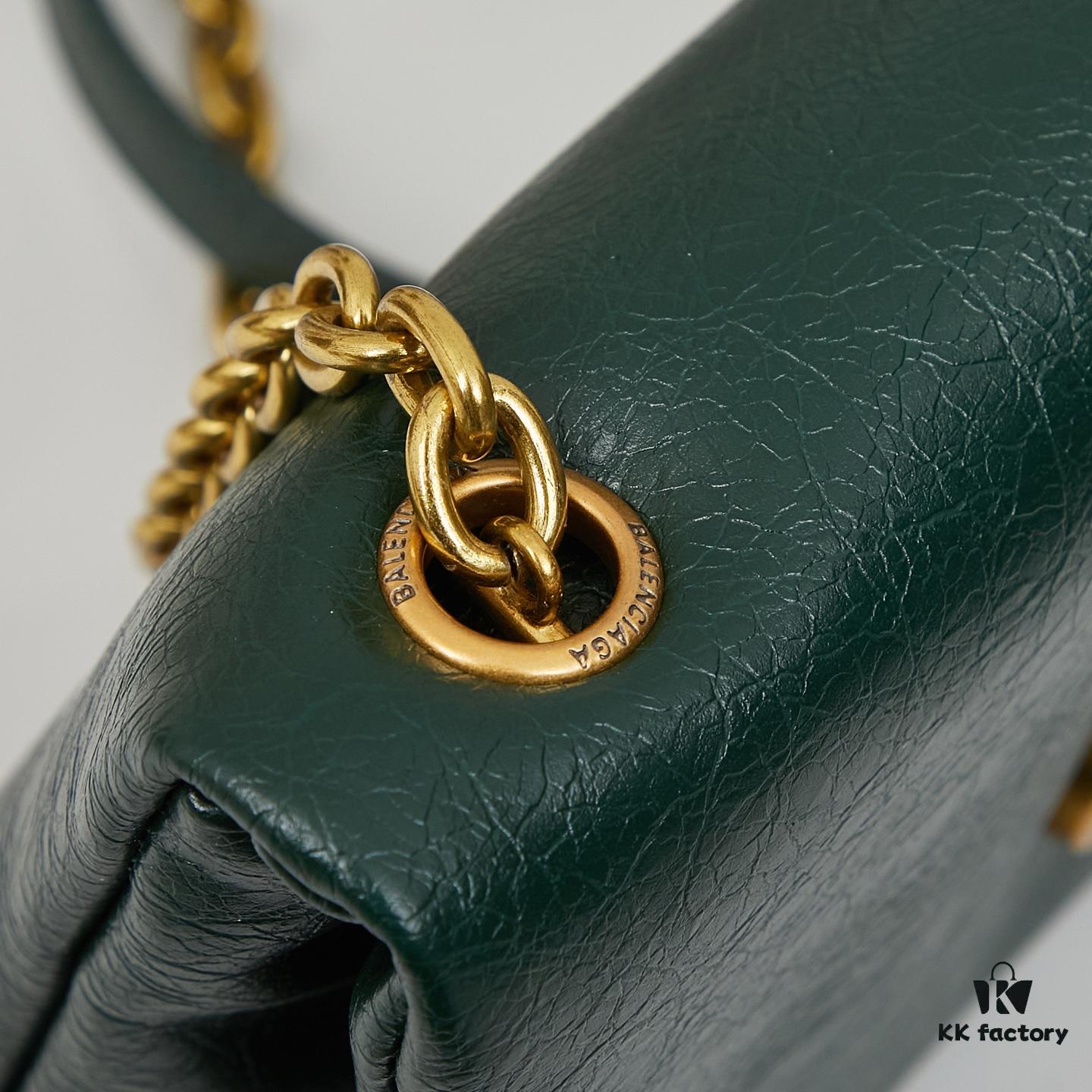 Balenciaga Monaco Puff Black and Silver with Box