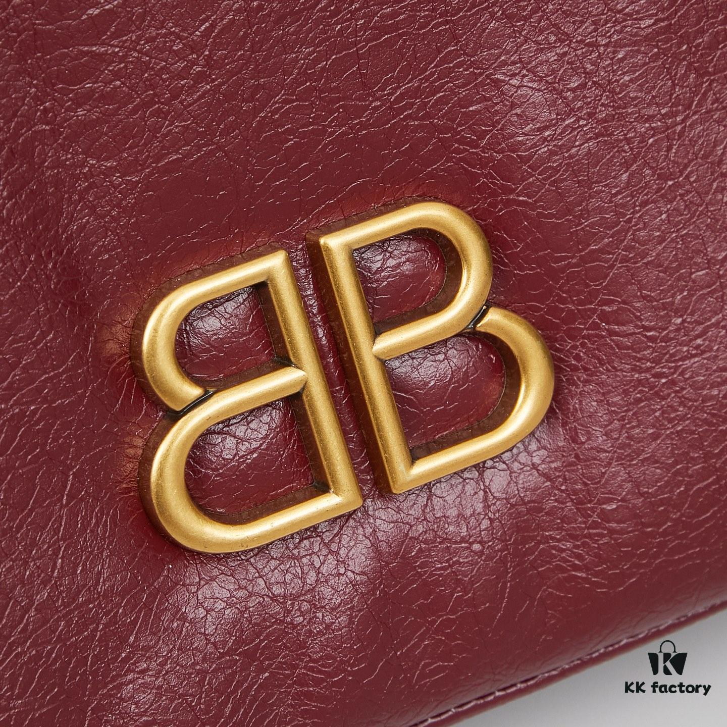 Balenciaga Monaco Puff Bag in Black and Silver with Box