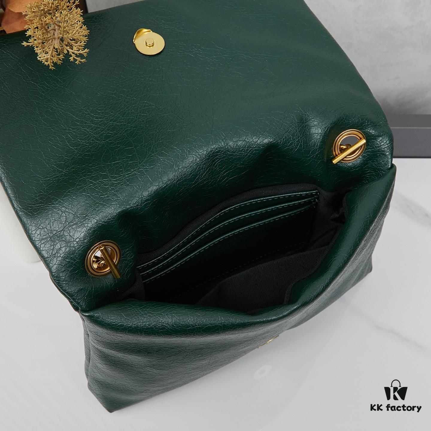 Balenciaga Monaco Puff Black and Silver with Box