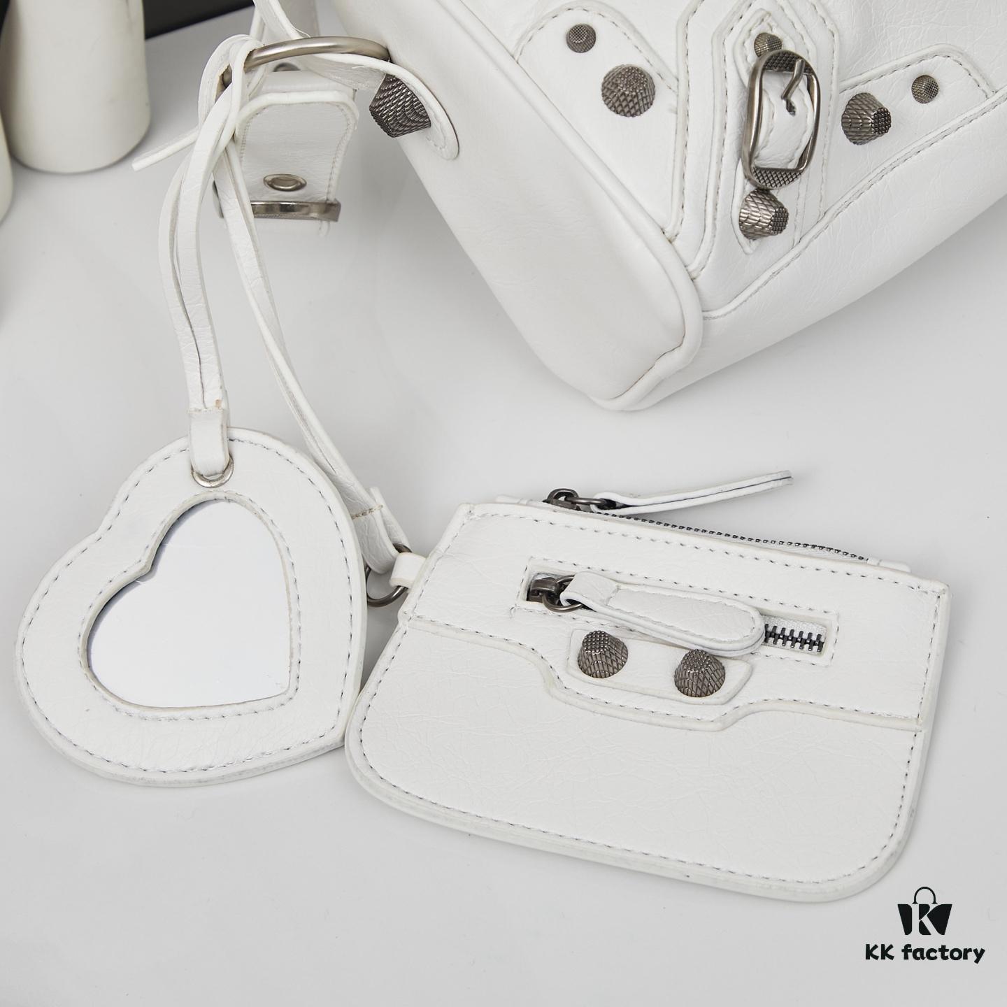 Balenciaga Mini Citi Motorcycle Bag Small Size Black Lambskin