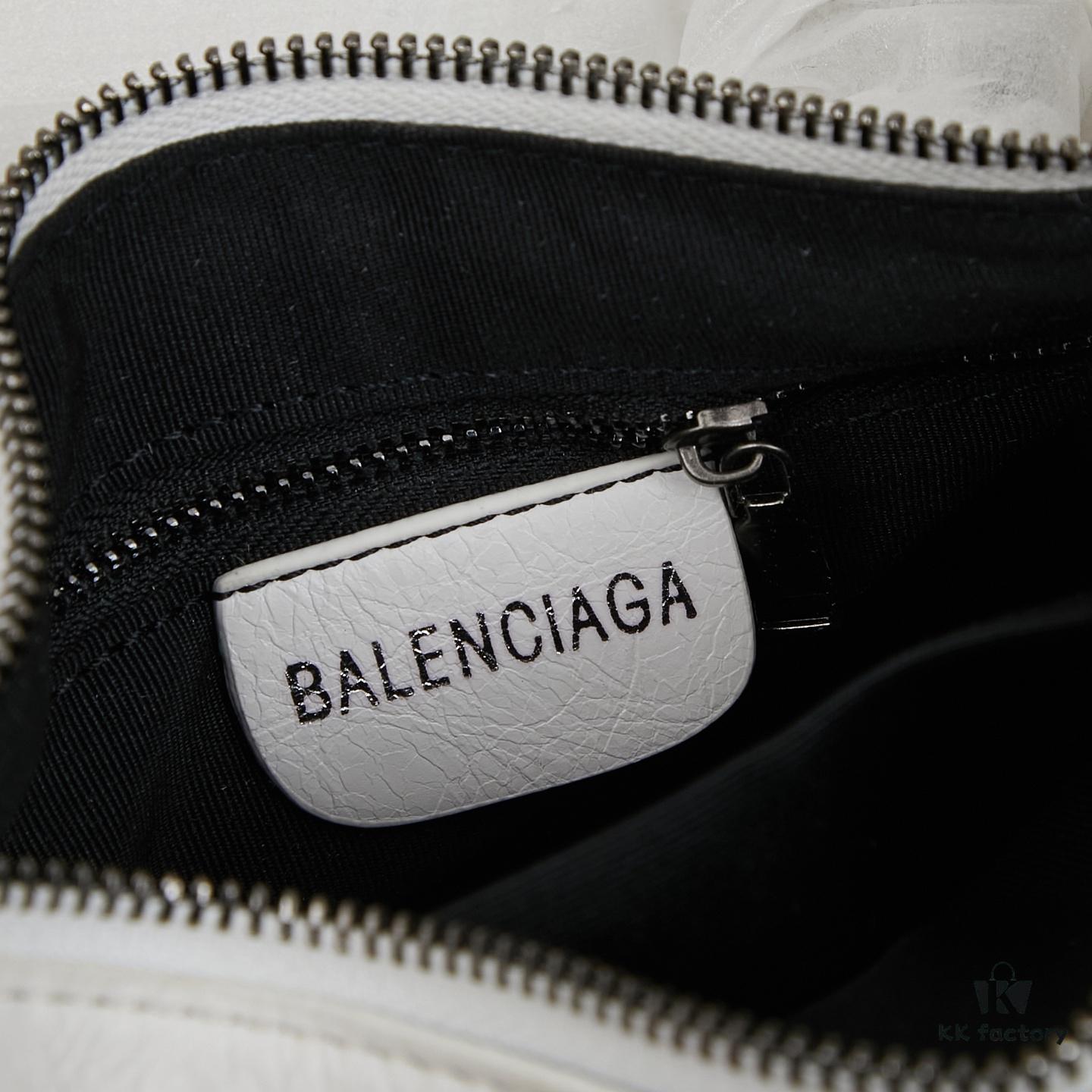 Balenciaga Mini Citi Motorcycle Bag Small Size Black Lambskin