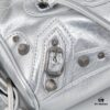 Balenciaga Mini Citi Motorcycle Bag - Small Size Black Silver