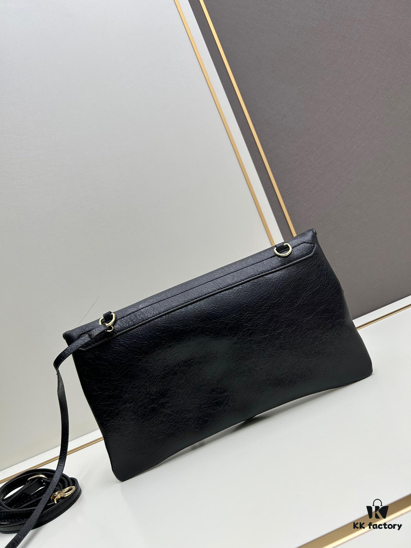 Vintage Balenciaga Motorcycle Bag - Stylish and Spacious Crossbody or Handheld Design, Model 6844, Size 31x18