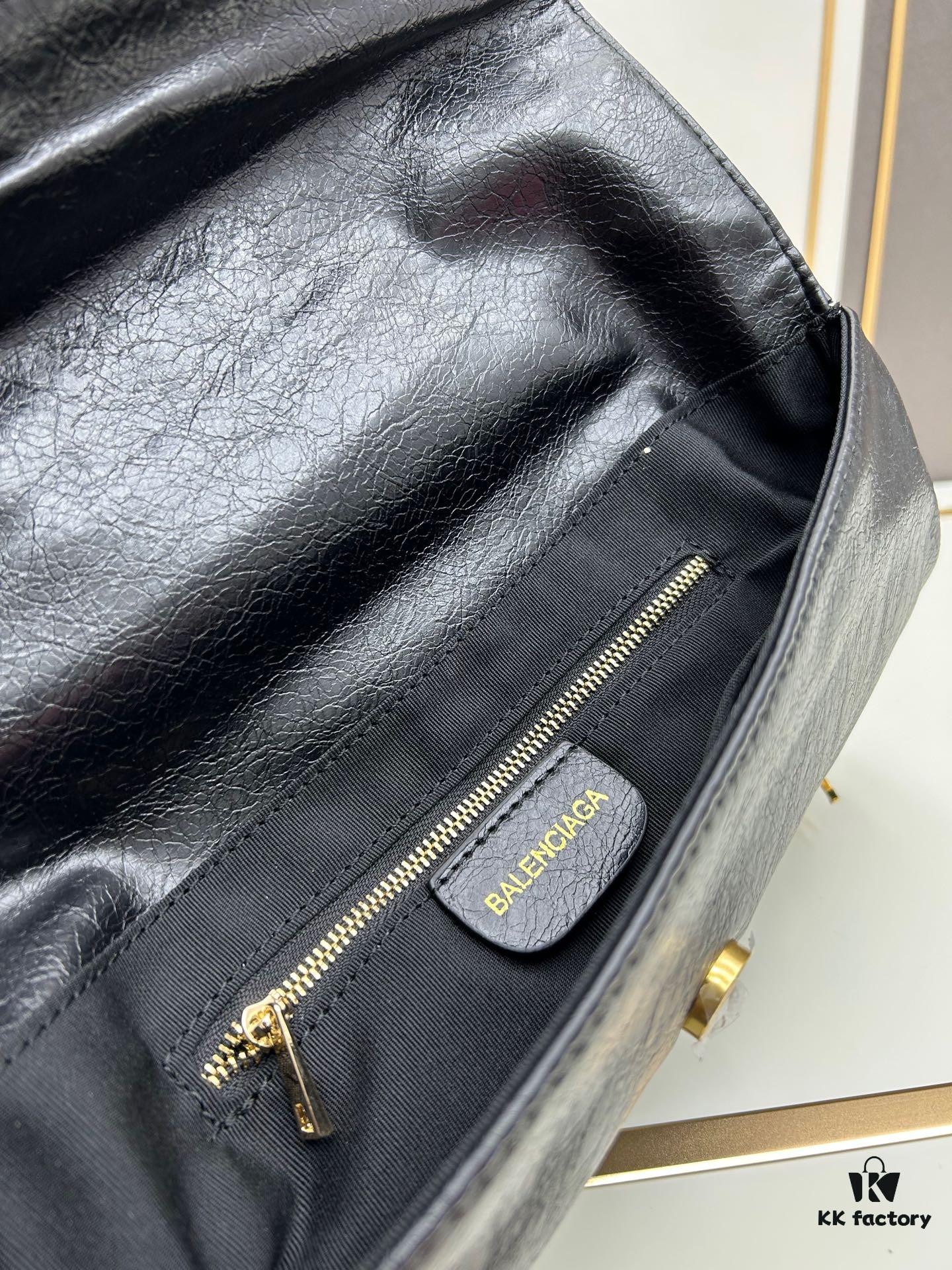 Vintage Balenciaga Motorcycle Bag - Stylish and Spacious Crossbody or Handheld Design, Model 6844, Size 31x18