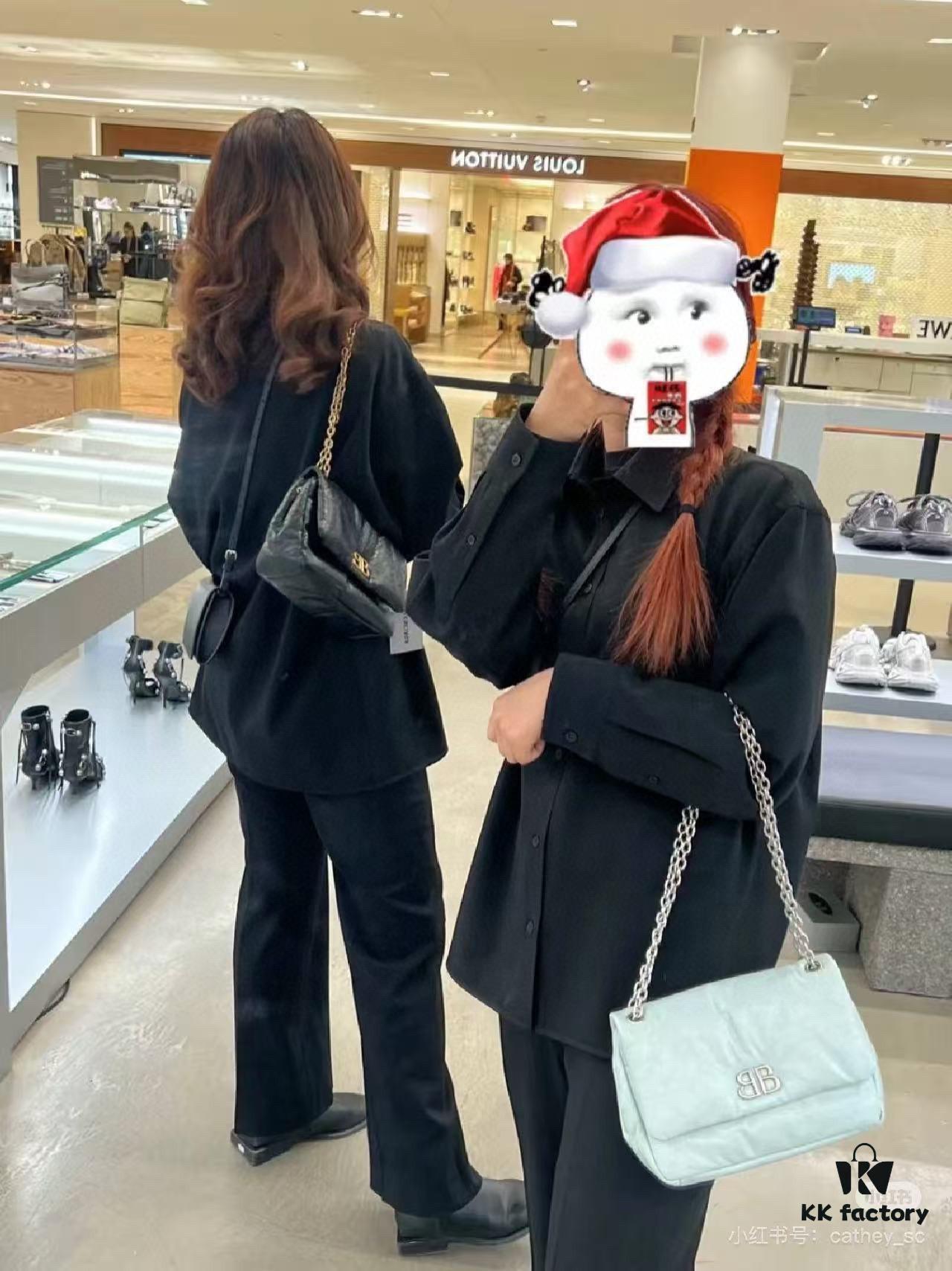 Balenciaga Monaco Puff Black and Silver with Box