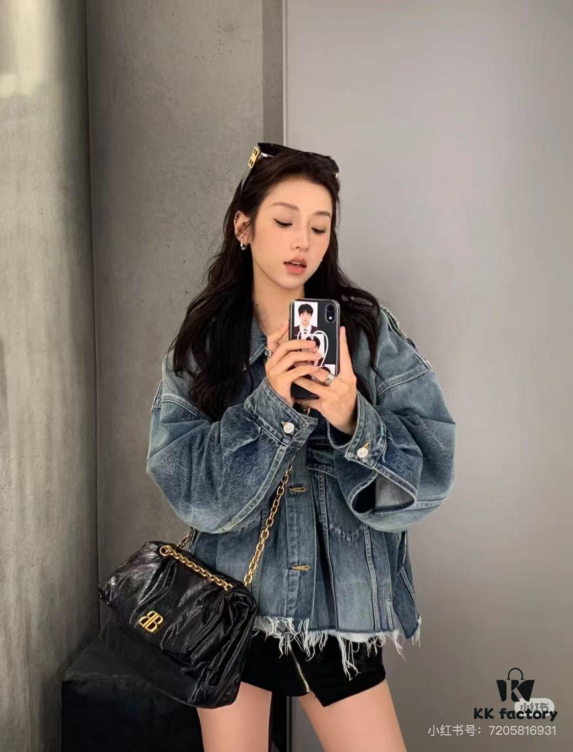 Balenciaga Monaco Puff Black and Silver with Box