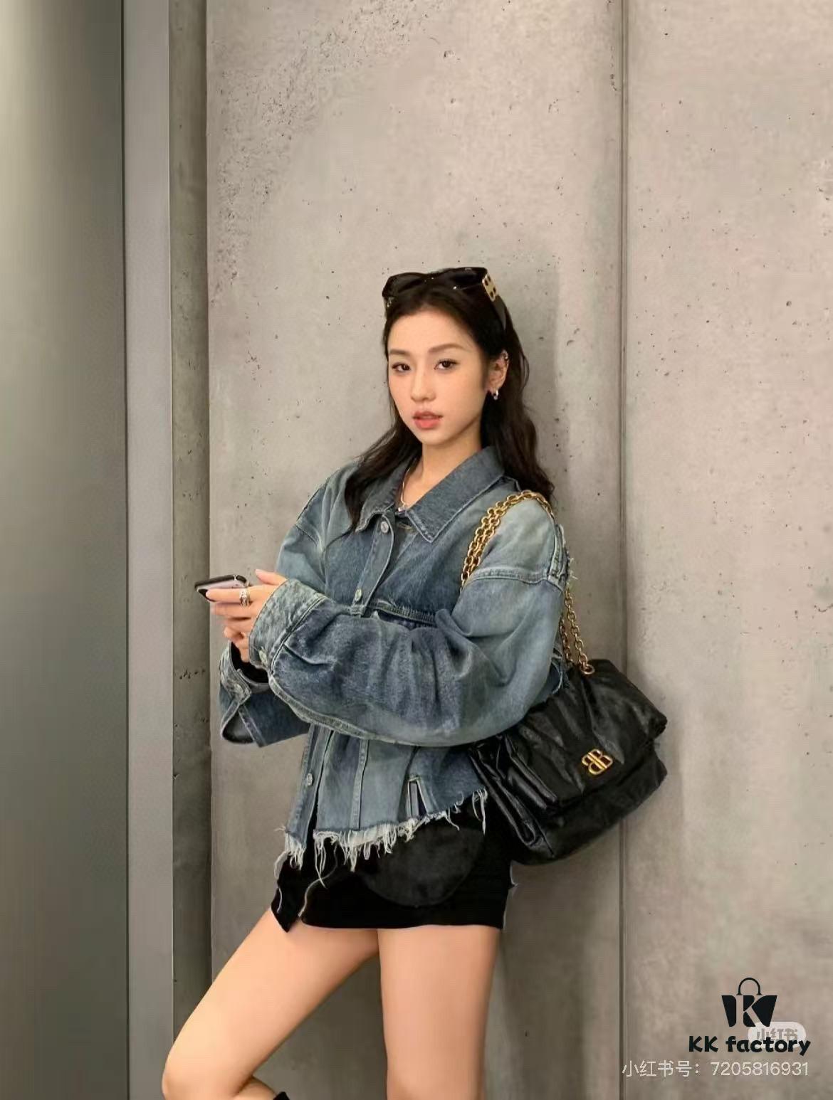 Balenciaga Monaco Puff Black and Silver with Box