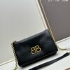 Balenciaga Monaco Puff Black and Silver with Box