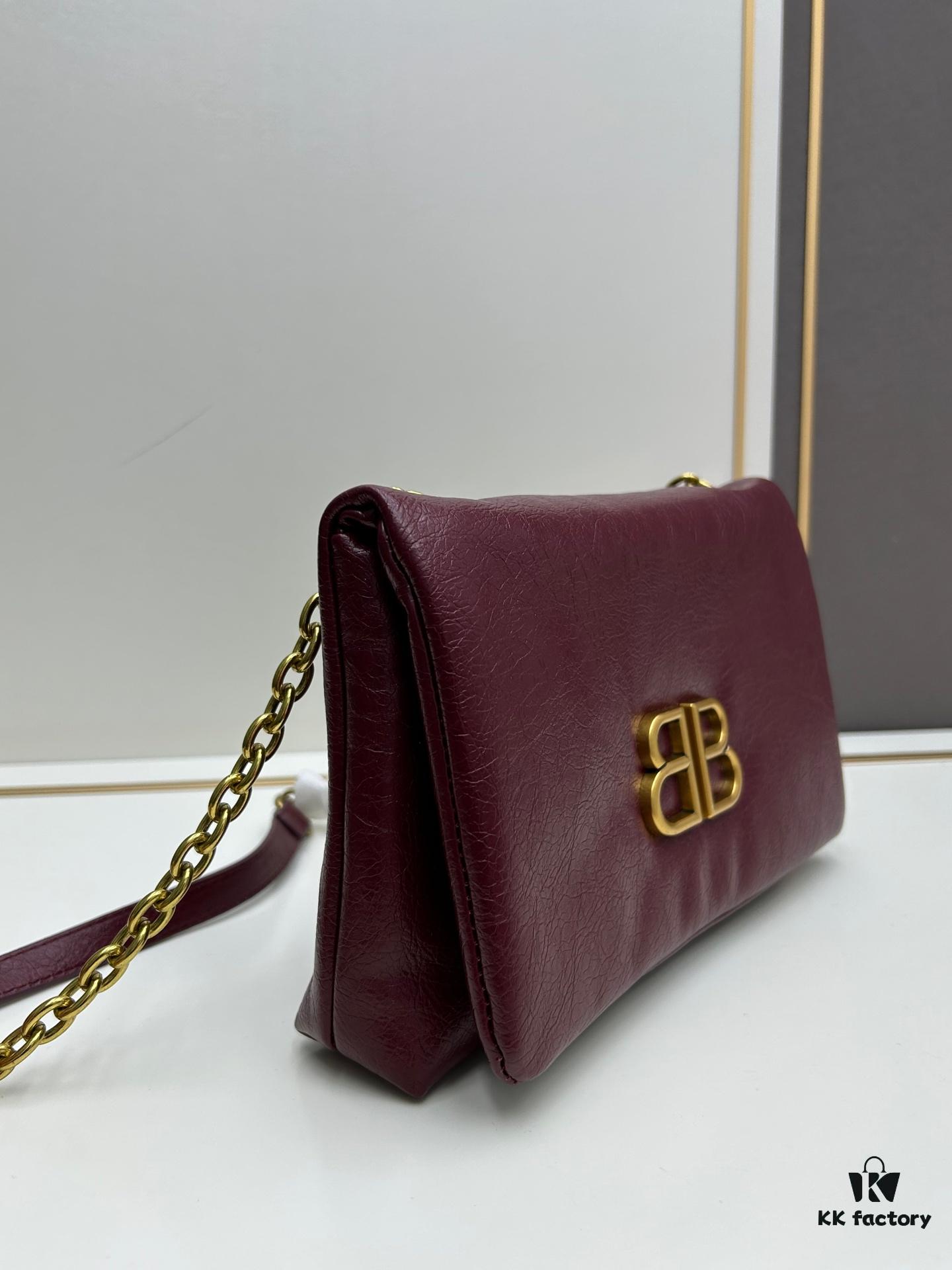 Balenciaga Monaco Puff Black and Silver Bag with Box