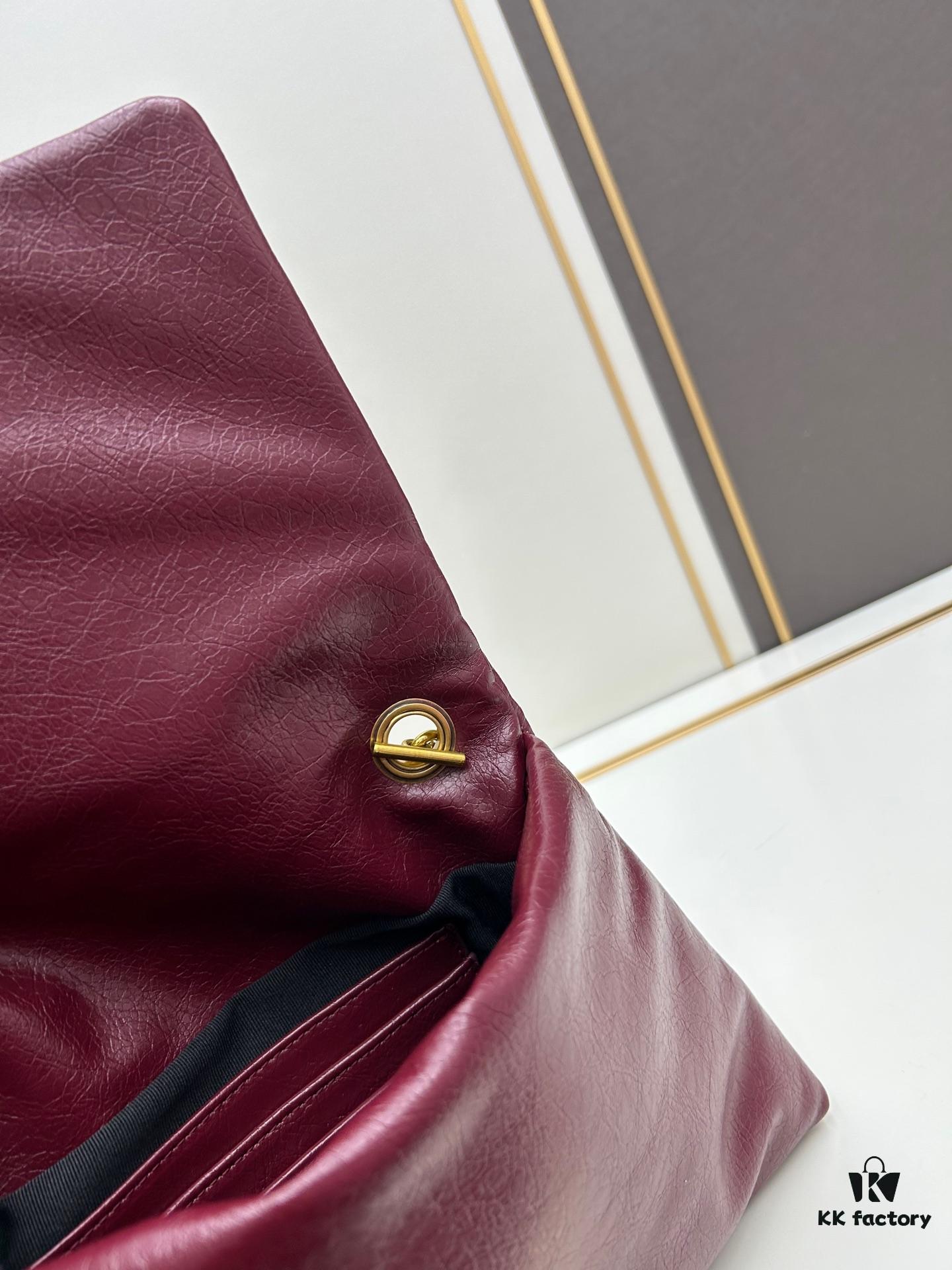 Balenciaga Monaco Puff Black and Silver Bag with Box