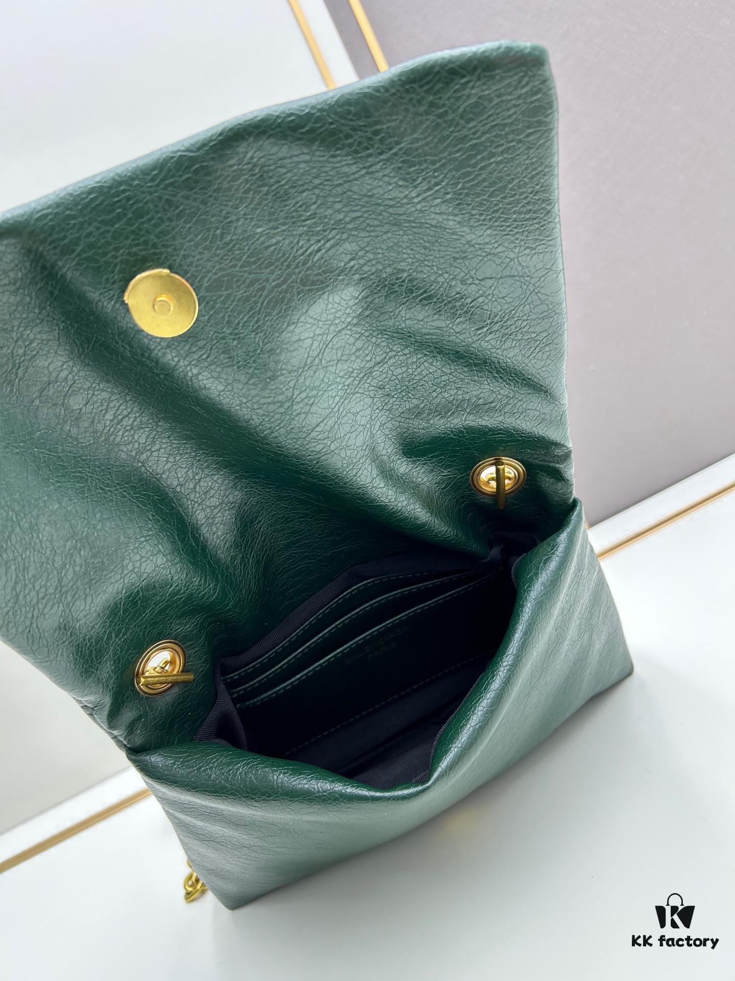 Balenciaga Monaco Puff Black and Silver with Box