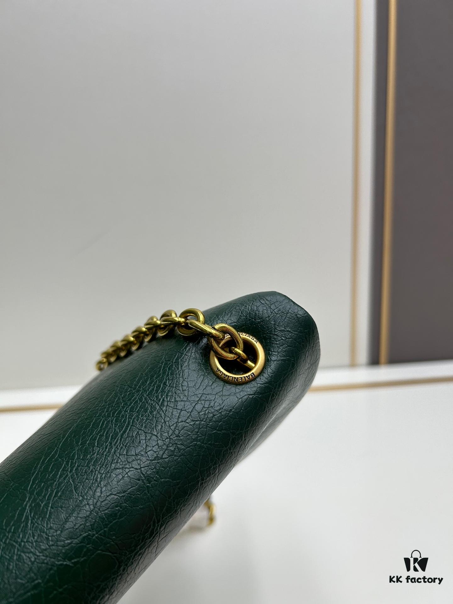 Balenciaga Monaco Puff Black and Silver with Box