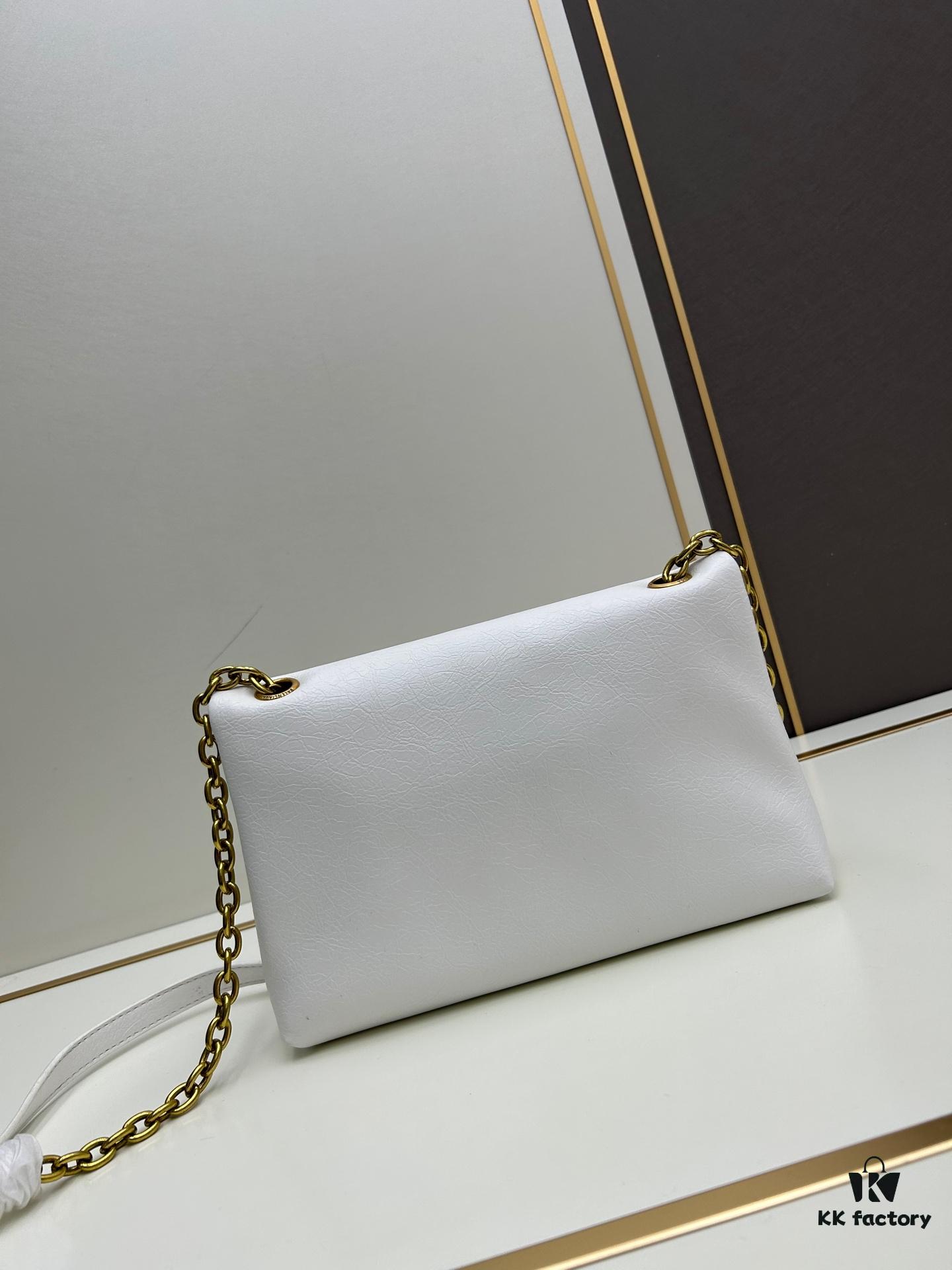 Balenciaga Monaco Puff Black and Silver Bag with Box