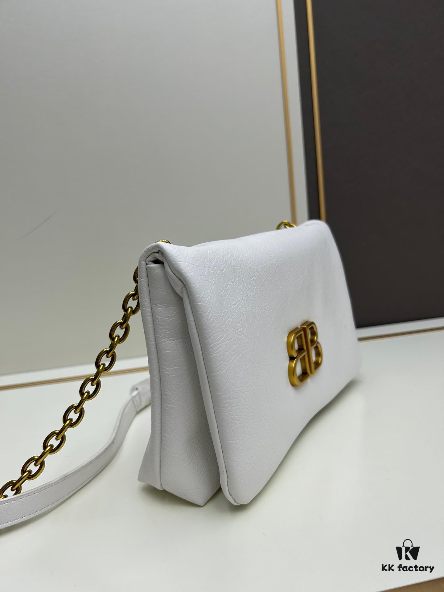 Balenciaga Monaco Puff Black and Silver Bag with Box