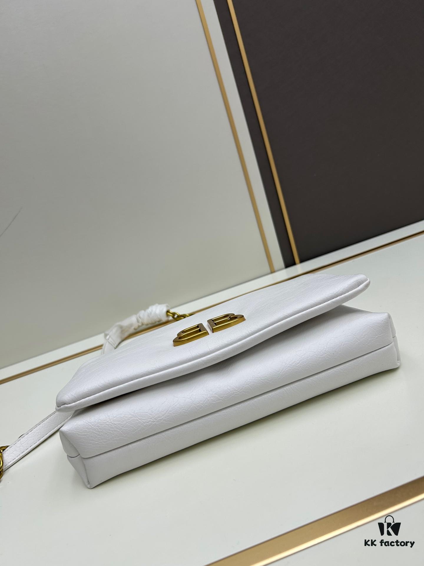 Balenciaga Monaco Puff Black and Silver Bag with Box