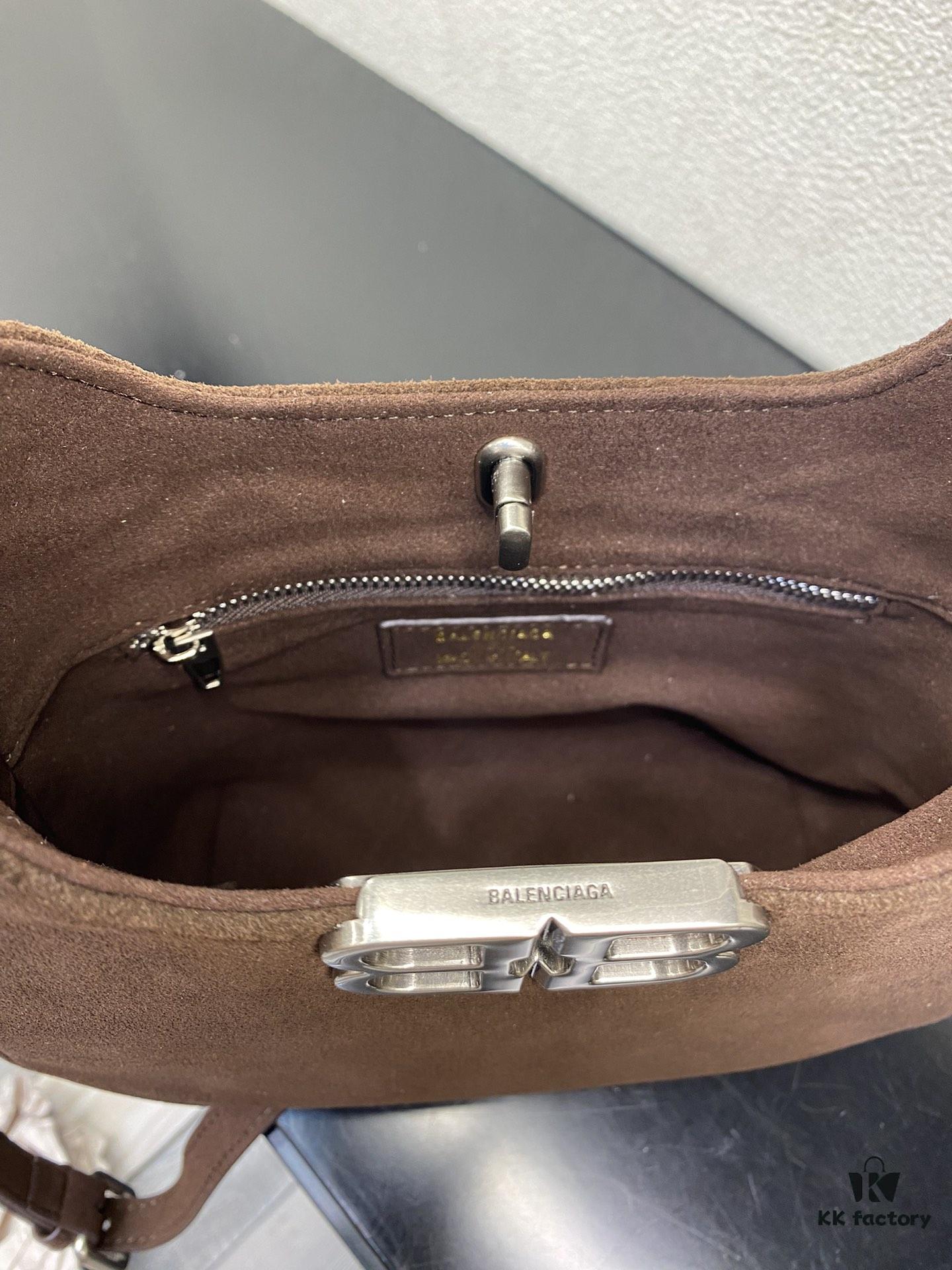 Balenciaga Suede Hobo Bag, Small 5058, Fall/Winter Style, Highly Popular In-Store Must-Have