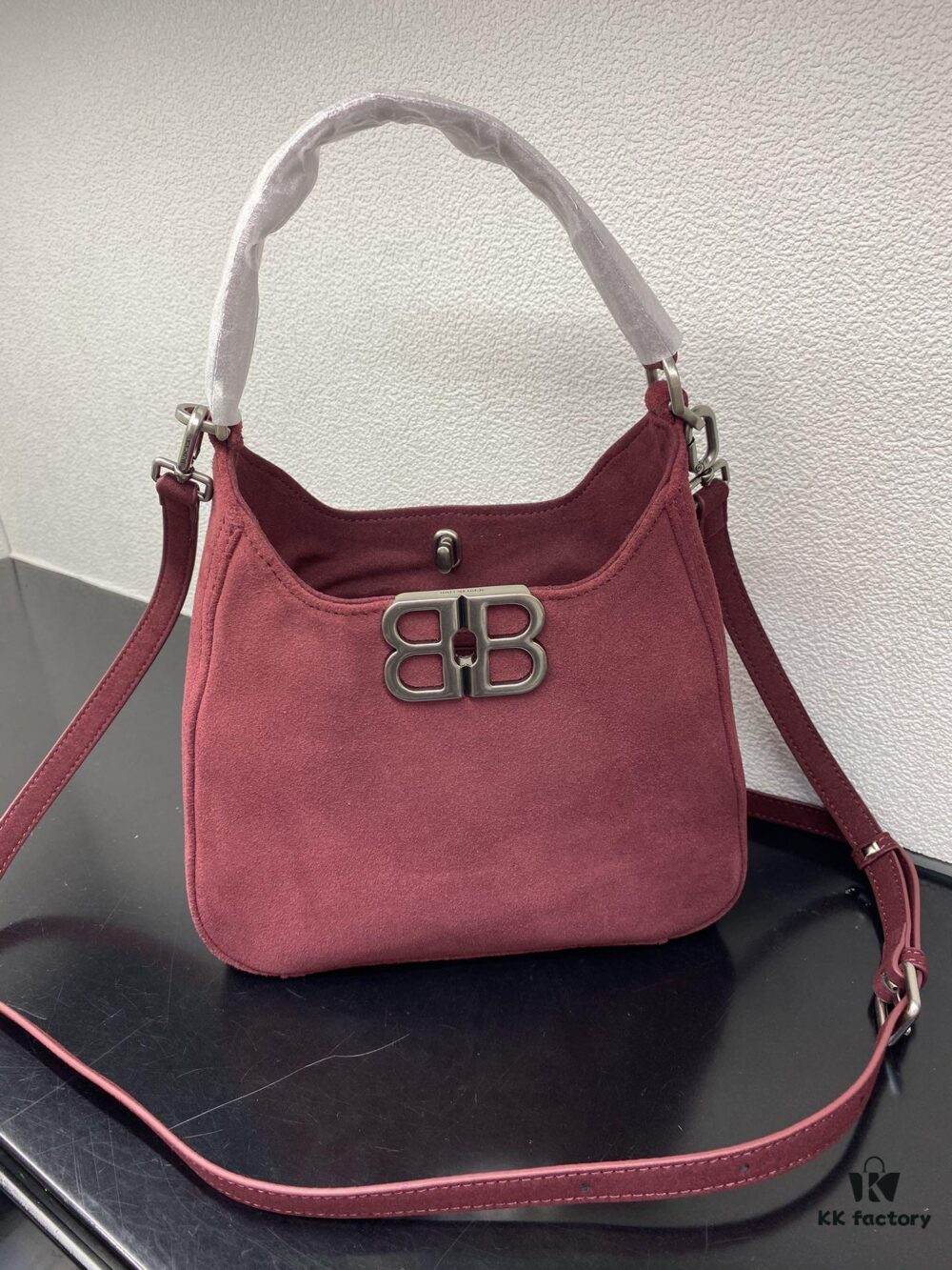 Balenciaga Suede Hobo Bag, Small 5058, Fall/Winter Style, Highly Popular In-Store Must-Have