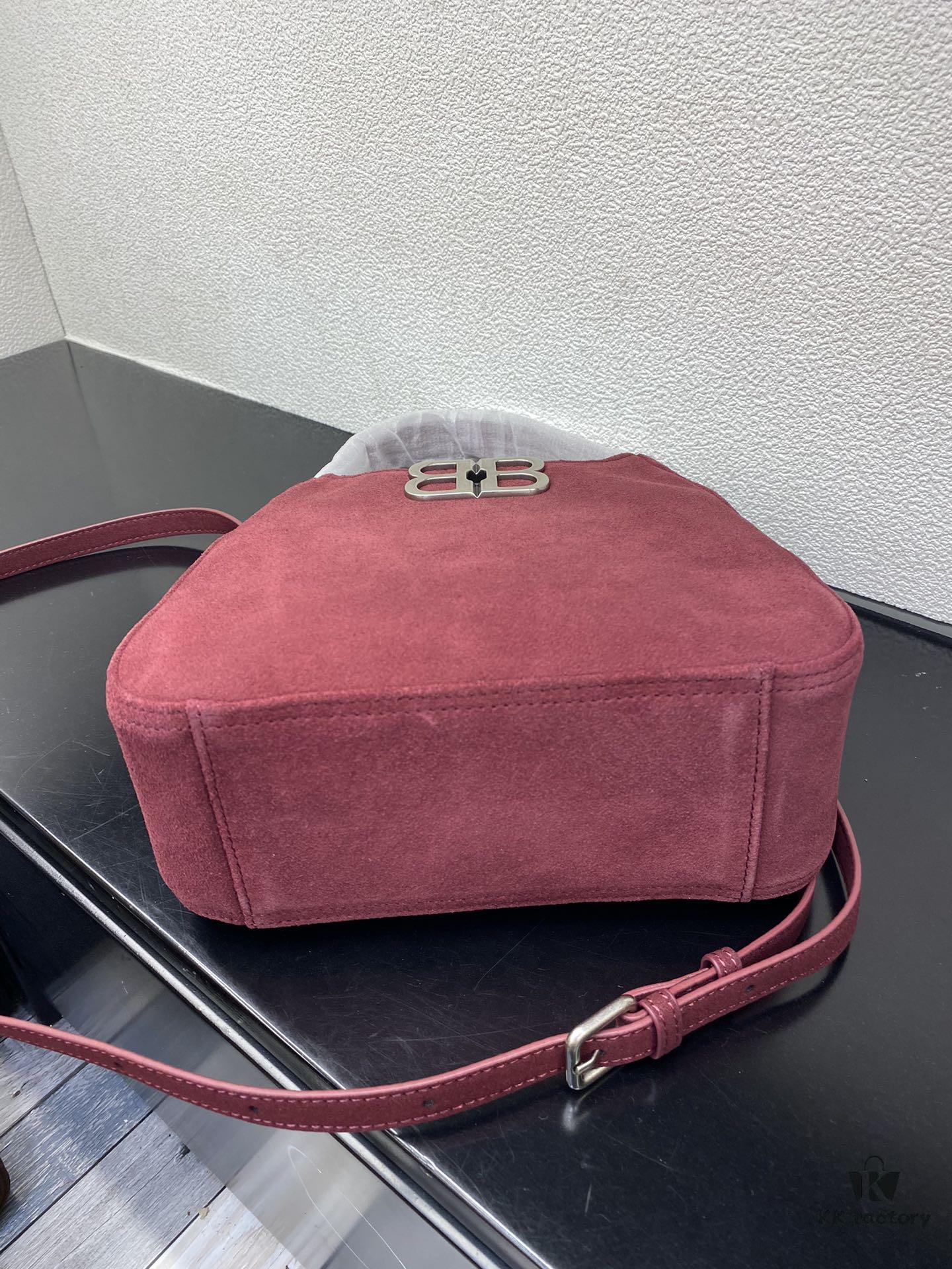 Balenciaga Suede Hobo Bag, Small 5058, Fall/Winter Style, Highly Popular In-Store Must-Have