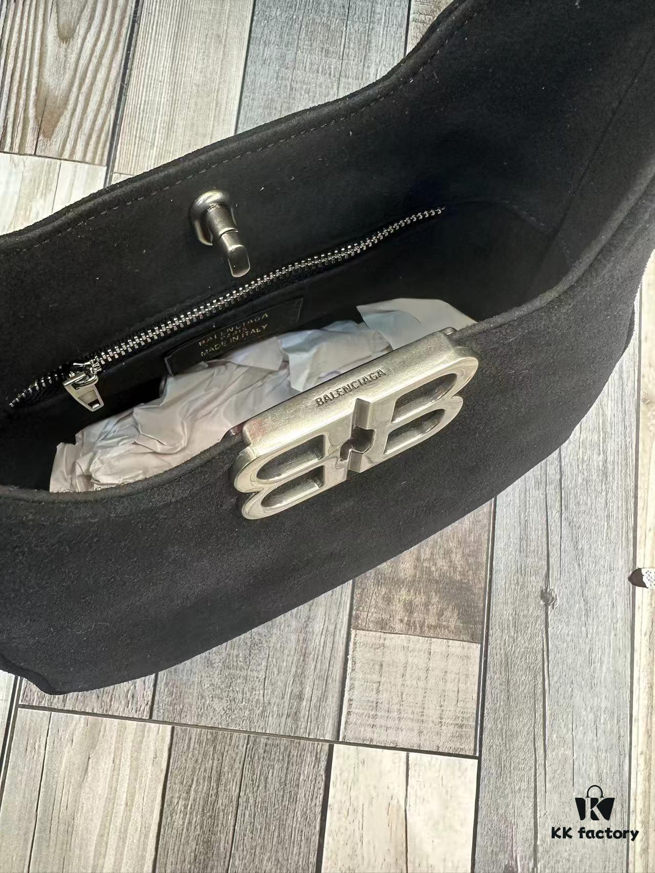 Balenciaga Saffiano Hobo Bag, Small 5058, Fall/Winter Style, Highly Popular In-Store Must-Have