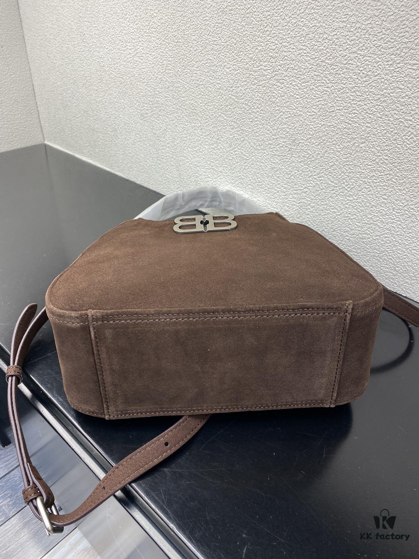 Balenciaga Suede Hobo Bag, Small 5058, Fall/Winter Style, Highly Popular In-Store Must-Have