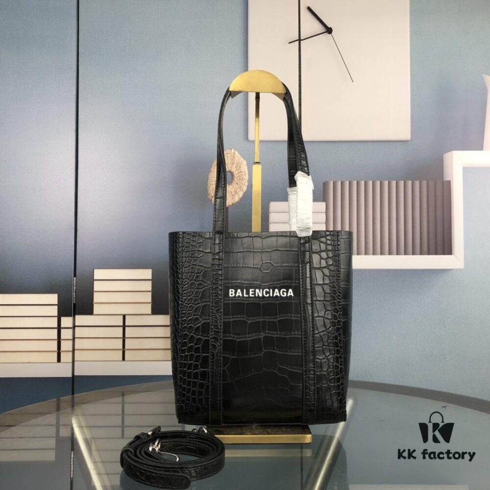 New Arrival Paris Fashion Bag [Let Me See][Wow] Balenciaga Latest B. Everyday Tote with Crocodile Texture