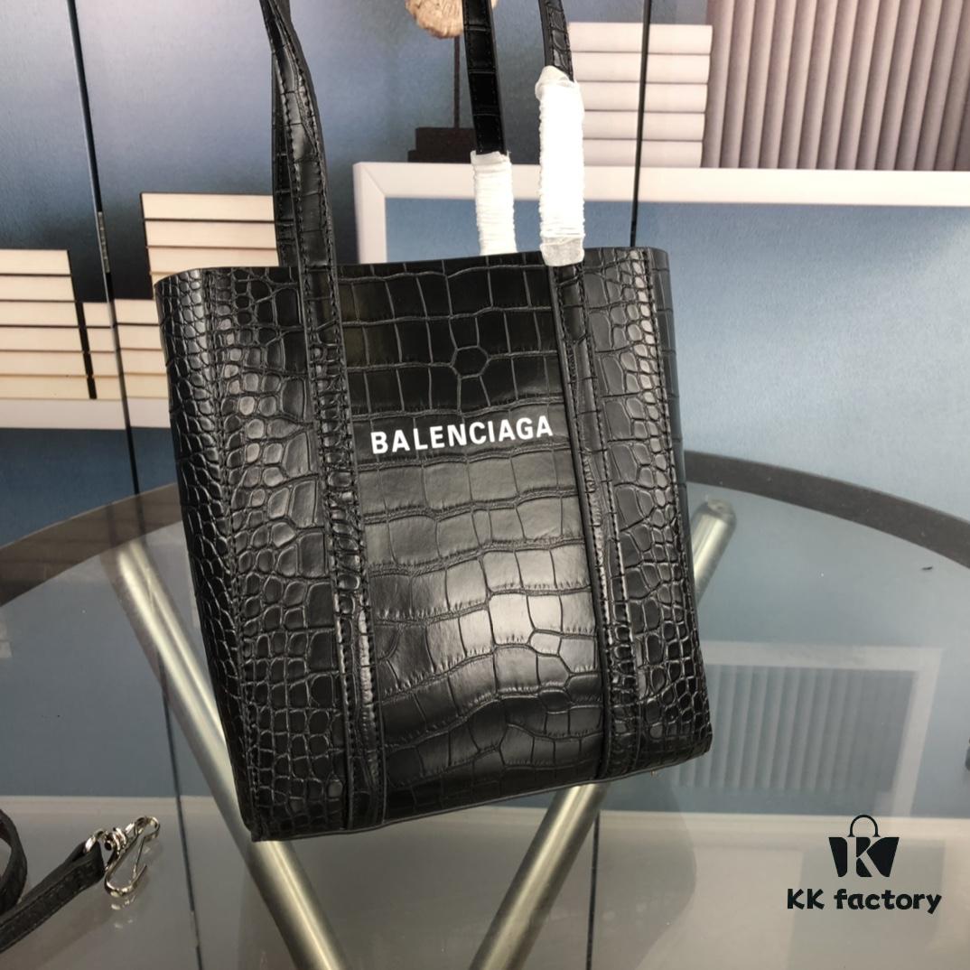 New Arrival Paris Fashion Bag [Let Me See][Wow] Balenciaga Latest B. Everyday Tote with Crocodile Texture