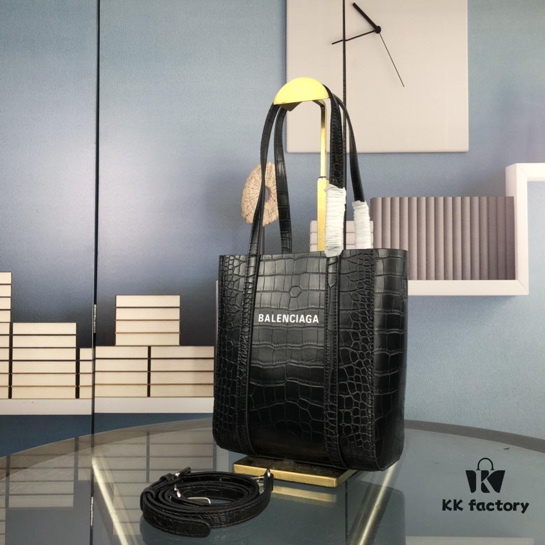 New Arrival Paris Fashion Bag [Let Me See][Wow] Balenciaga Latest B. Everyday Tote with Crocodile Texture