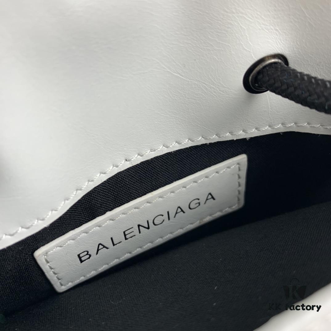 New BALENCIAGA Leather Strap Crossbody Bag Graffiti Phone Pouch