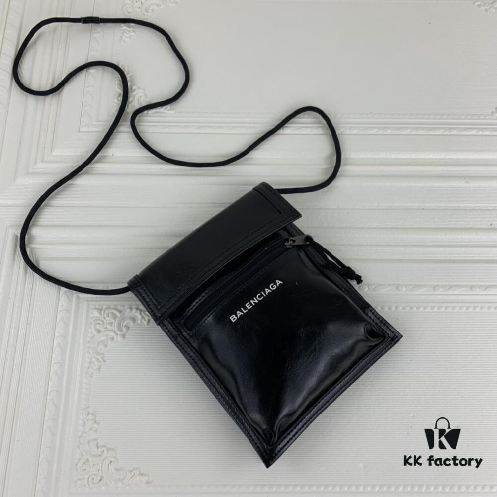 New BALEZIA Leather Rope Crossbody Bag Graffiti Phone Bag