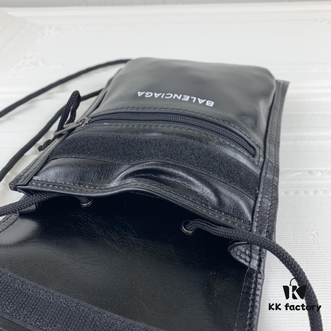 New BALEZIA Leather Rope Crossbody Bag Graffiti Phone Bag