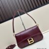 Balenciaga Paris H02606, Size 23x13x4cm, Full-Grain Leather, 2025 New Arrival Niche Bag