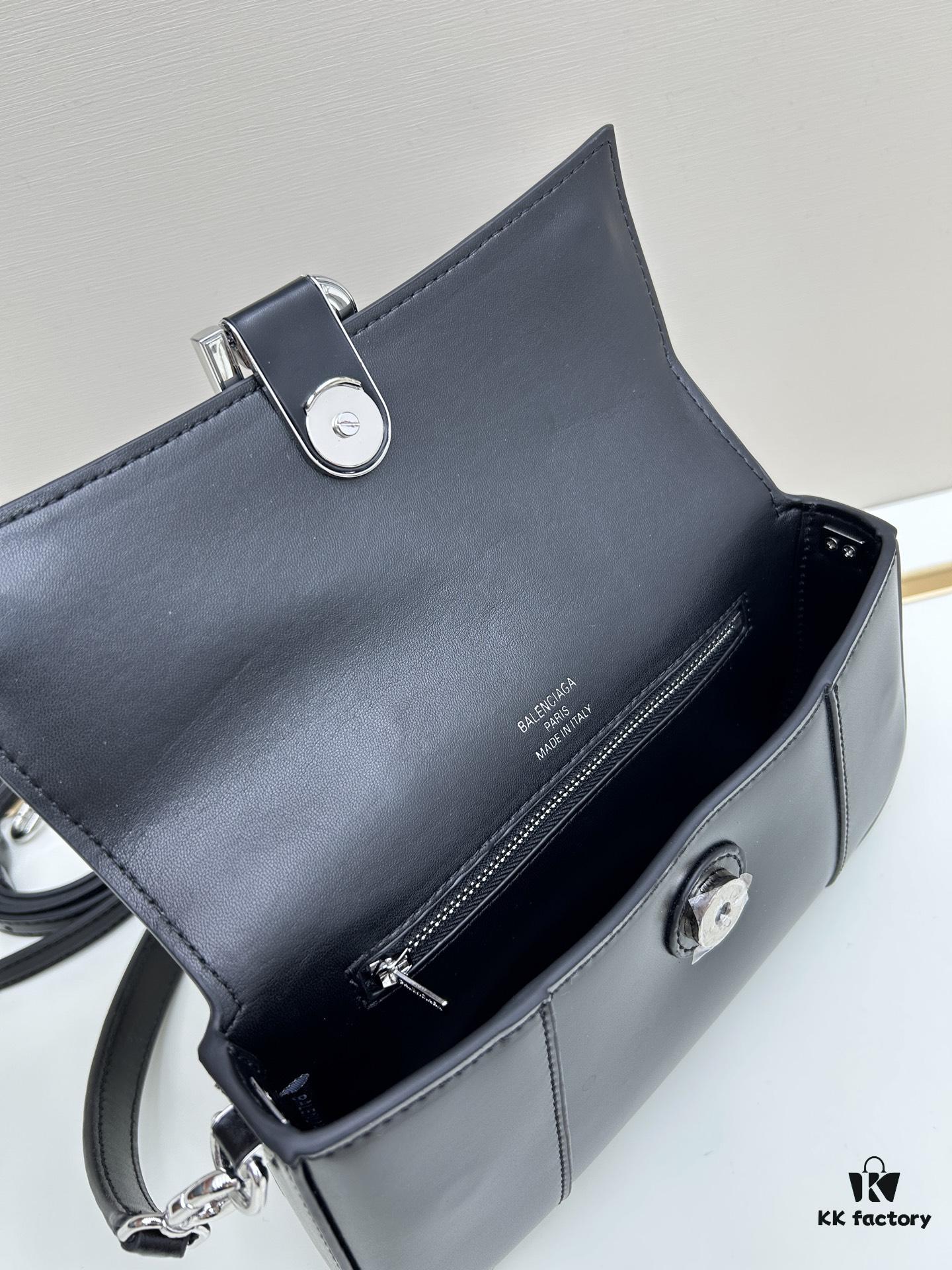 Luxury Gift Box 🎁, Balenciaga H02606 Model, 23x13x4cm, Full-Grain Leather, 2025 New Arrival Unique Handbag 🛍️ Essential for Early Risers