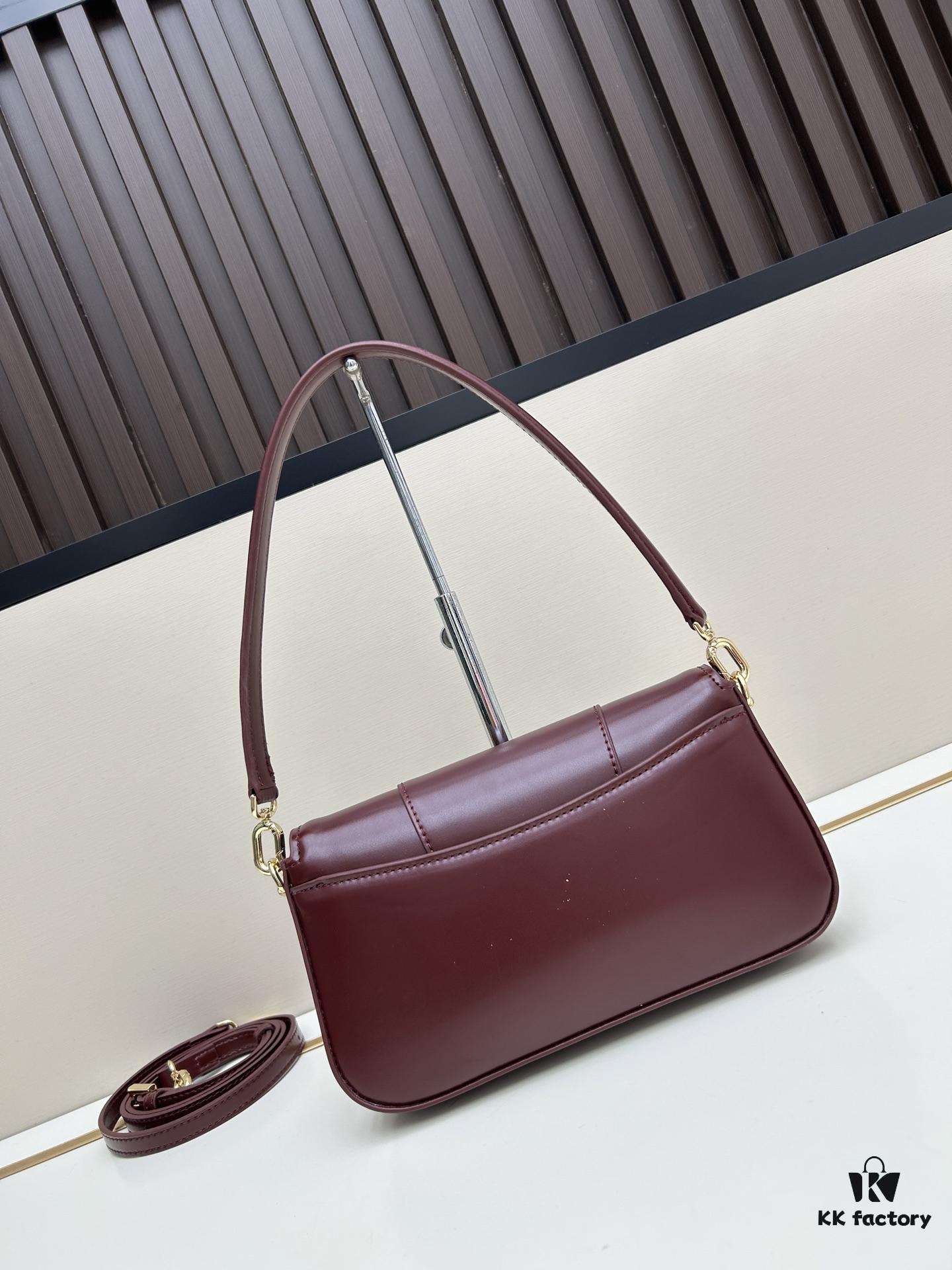 Balenciaga Paris H02606, Size 23x13x4cm, Full-Grain Leather, 2025 New Arrival Niche Bag
