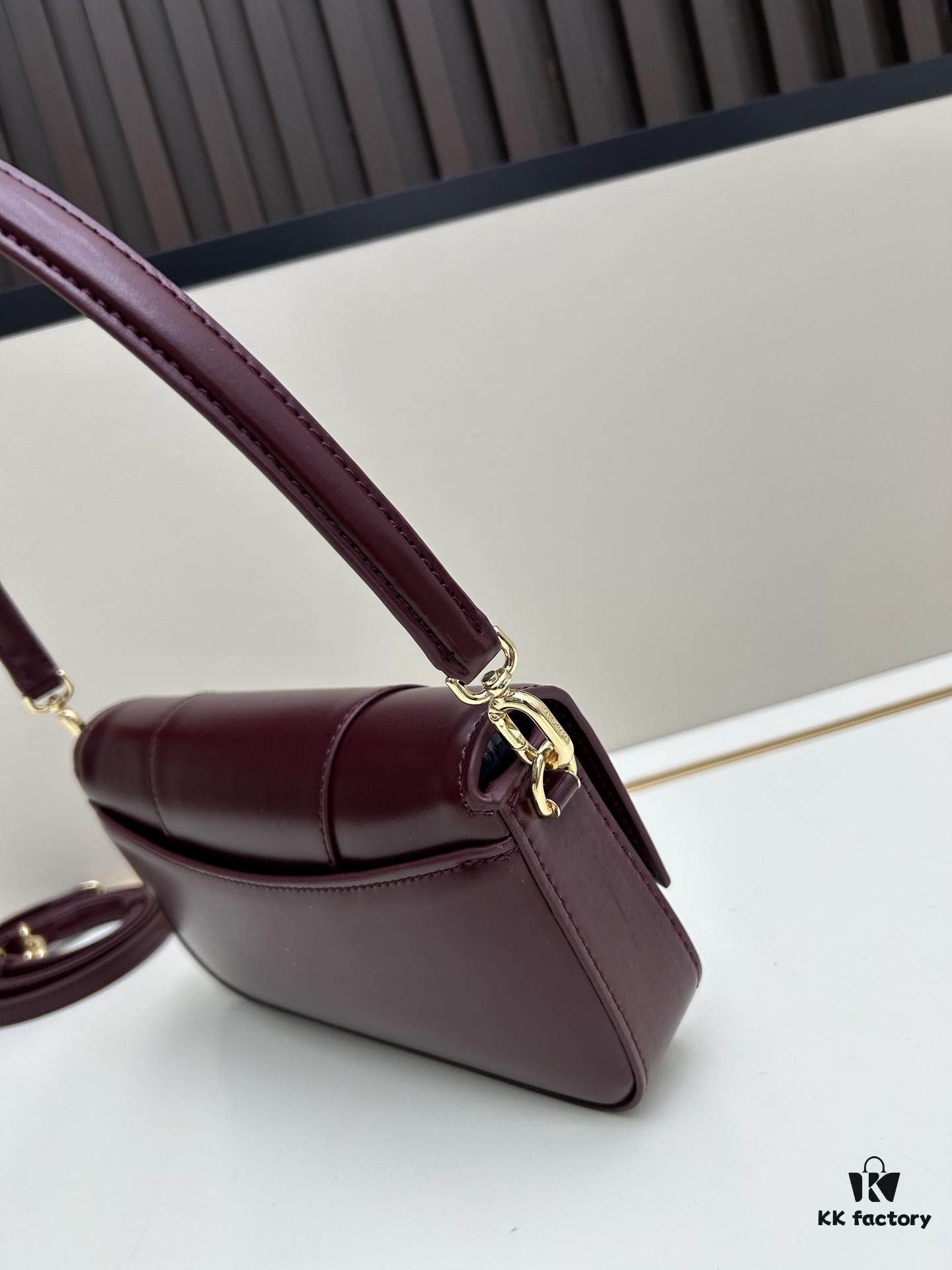 Balenciaga Paris H02606, Size 23x13x4cm, Full-Grain Leather, 2025 New Arrival Niche Bag