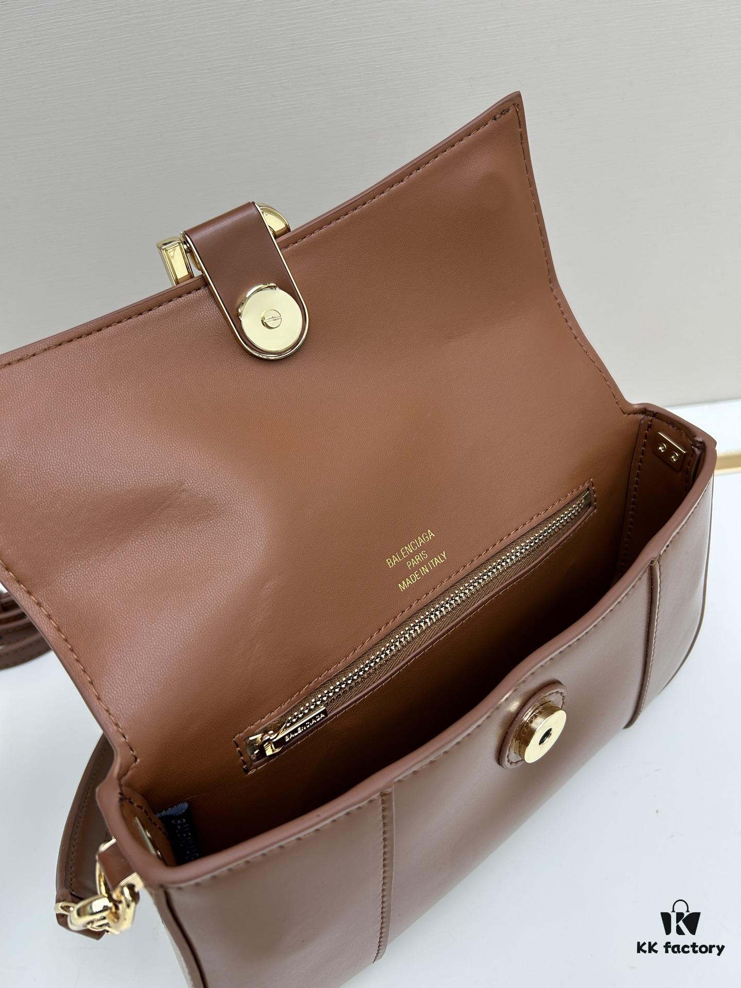 Luxury Gift Box 🎁, Balenciaga H02606 Model, 23x13x4cm, Full-Grain Leather, 2025 New Arrival Unique Handbag 🛍️ Essential for Early Risers