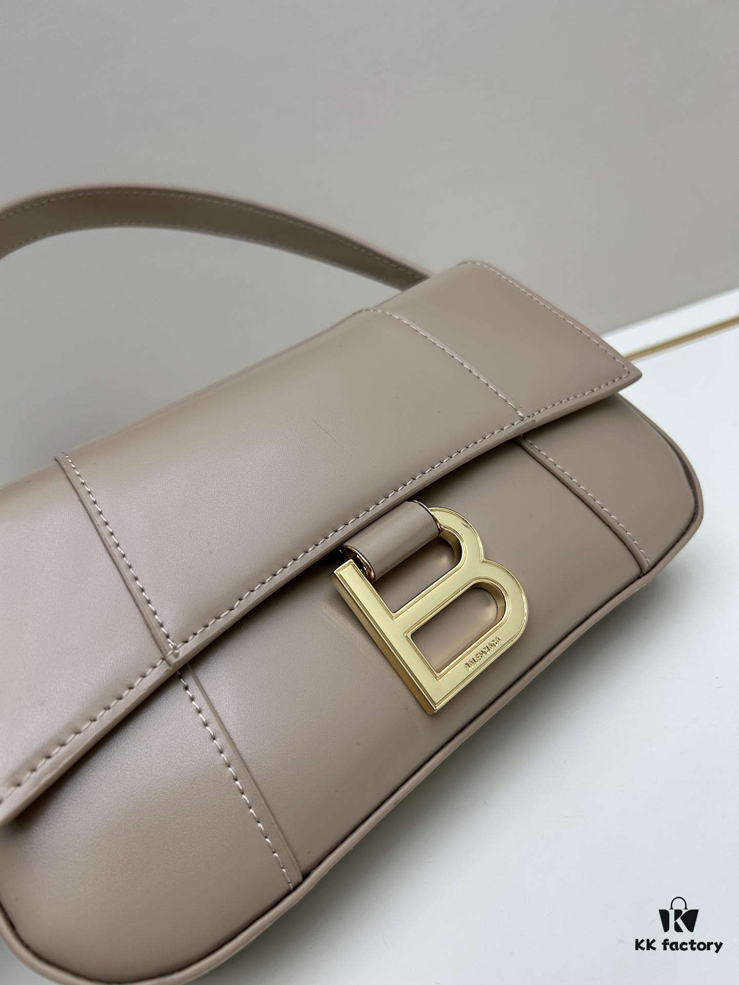 Balenciaga Paris H02606, Size 23x13x4cm, Full-Grain Leather, 2025 New Arrival Niche Bag