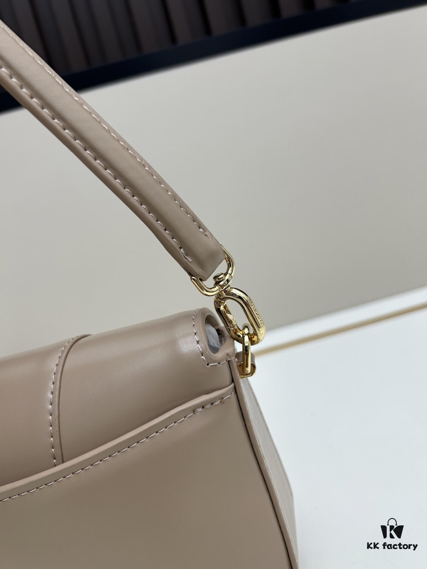 Balenciaga Paris H02606, Size 23x13x4cm, Full-Grain Leather, 2025 New Arrival Niche Bag